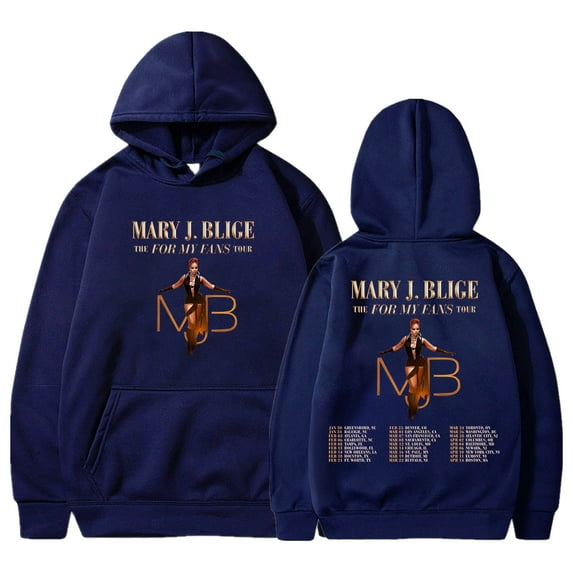 Mary J. Blige The For My Fans Tour 2025 Hoodie Long Sleeve Streetwear Men Women Hooded Sweatshirt
