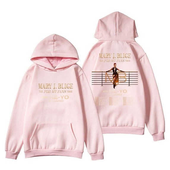 Mary J. Blige The For My Fans Tour 2025 Hoodie Unisex Fashion Casual Long Sleeve Sweatshirt
