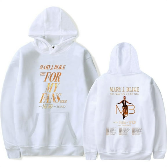 Mary J. Blige The For My Fans Tour Hoodie Cosplay Sweatshirt Hip Hop Clothes for Men