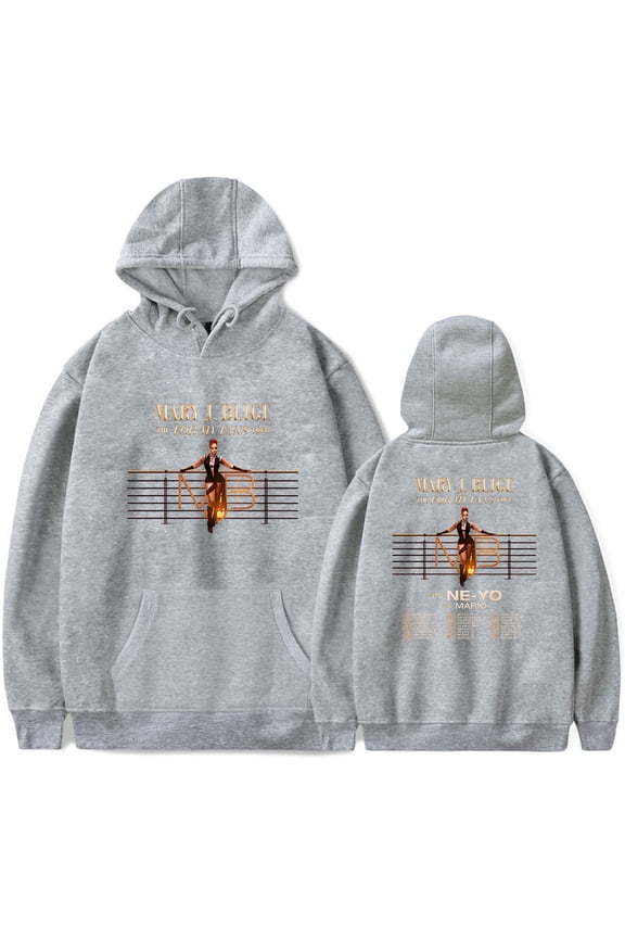 Mary J. Blige The For My Fans Tour Hoodie Merch For Men/Women Unisex Winter Long Sleeve Sweatshirt Pullover Streetwear