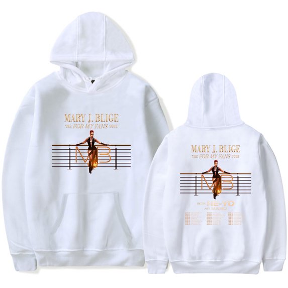 Mary J. Blige The For My Fans Tour Hoodie Merch For Men/Women Unisex Winter Long Sleeve Sweatshirt Pullover Streetwear