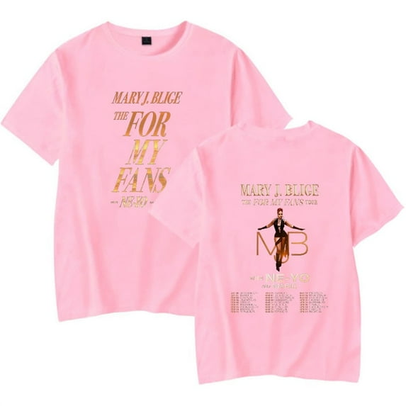 Mary J. Blige The for My Fans Tour 2025 T-Shirt Merch Women Men Crewneck Short Sleeve Fashion Casual Tee Summer top