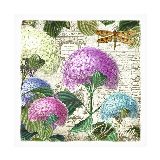 Mary Jane Creative 'Vintage Hydrangea' Canvas Art