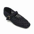 thumbnail image 1 of Mary Jane Flats for Women, Comfortable Round Toe Dressy Ballet Flats with Braided Adjustable Buckle and Memory Foam Cushioning, 1 of 6