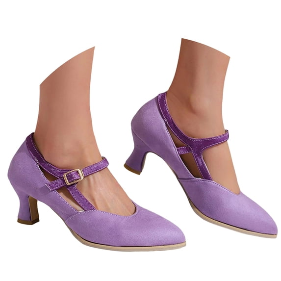 Mary Jane Heel Strap Dress Shoes for Autumn Party Women