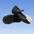 thumbnail image 1 of Mary Jane Kids Girls Dress Shoes - Breathable Lightweight Low Heel Bow Flats, Black,Size 26, 1 of 9