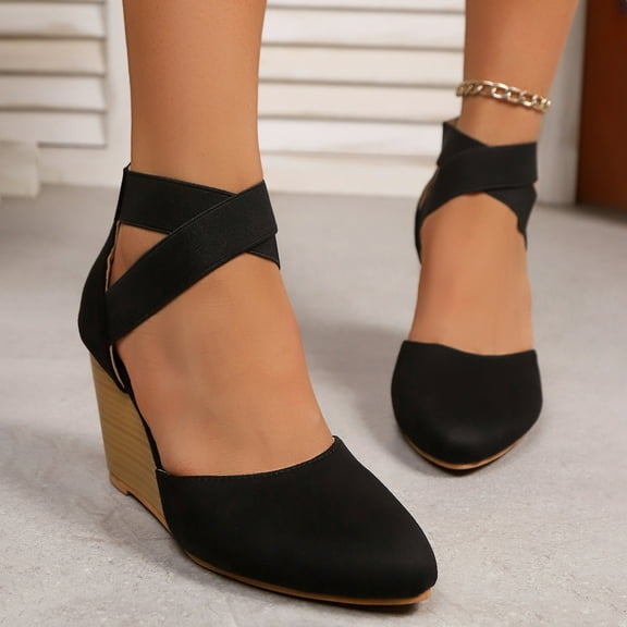 Mary Jane Shoes Women,Velour Classic Straps Elegant Dance Ankle Heel Ethnic Mary Jane Shoes for Traditional Wear,Black Mary Janes for Women,04 Black,5