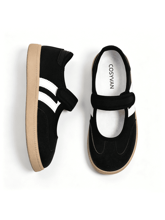 Mary Jane Strap Casual Flats, Synthetic Upper(Women's)