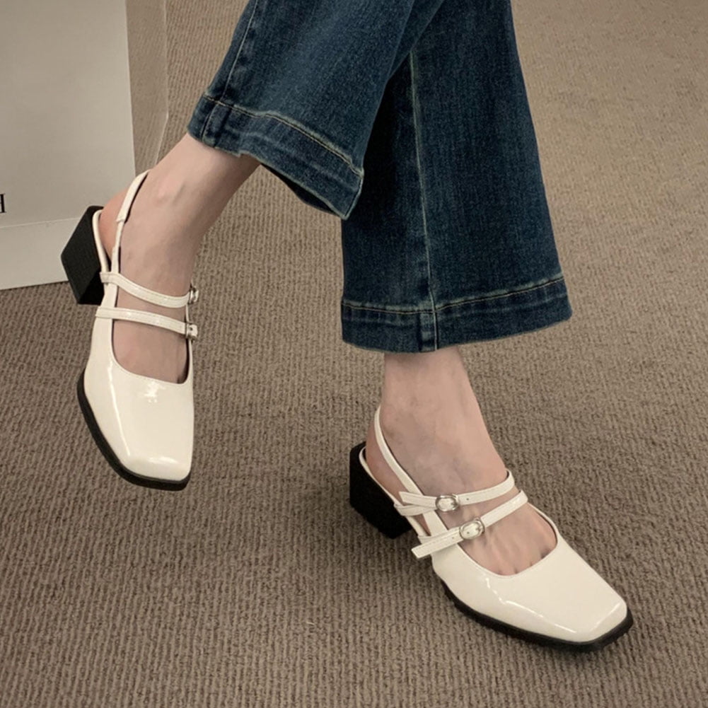 Mary Jane VintageSandalias de tacón alto para mujer, zapatos femeninos