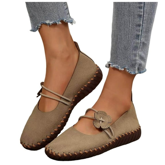 Mary Jane Women Flat Shoes Slip on Ballet Casual Shoes Comfortable Busniess Office Walking Work Loafers for Ladies