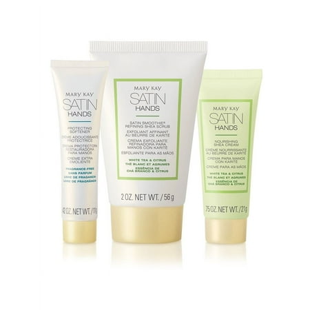 Mary Kay Satin Hands White Tea & Citrus Deluxe Mini 3 Piece Set