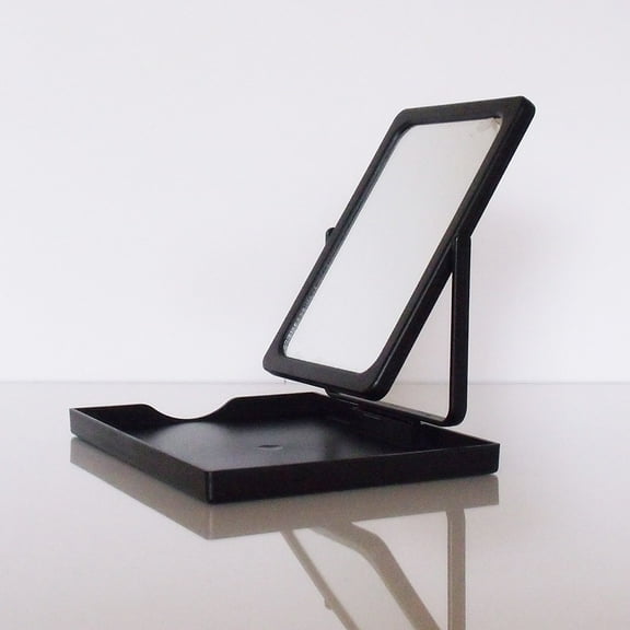 Mary Kay Travel Foldable Mirror with Stand in Mesh Zippered Case Bag