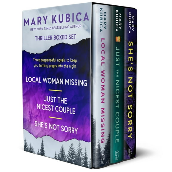 Mary Kubica 3-Book Boxed Set: Local Woman Missing, Just the Nicest Couple, She's Not Sorry, (Hardcover)