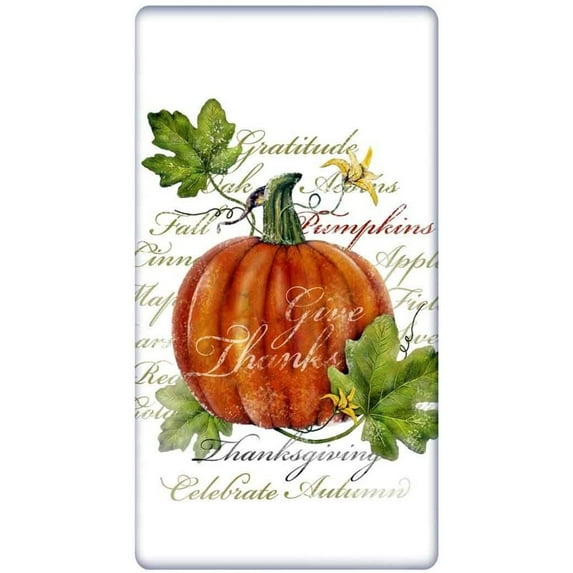 Mary Lake Thompson BT1479 Flour Sack Towel Botanical Pumpkin