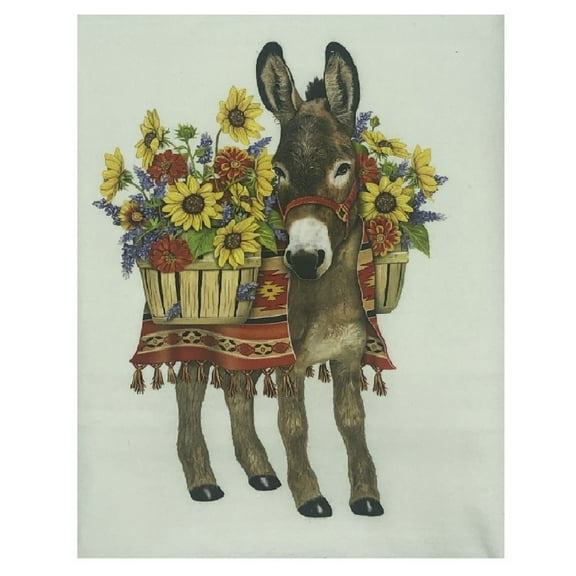 Mary Lake Thompson BT331 Donkey Sunflower Flour Sack Towel