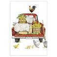 thumbnail image 1 of Mary Lake-Thompson Red Truck Farmhouse Flour Sack Towel, 1 of 1