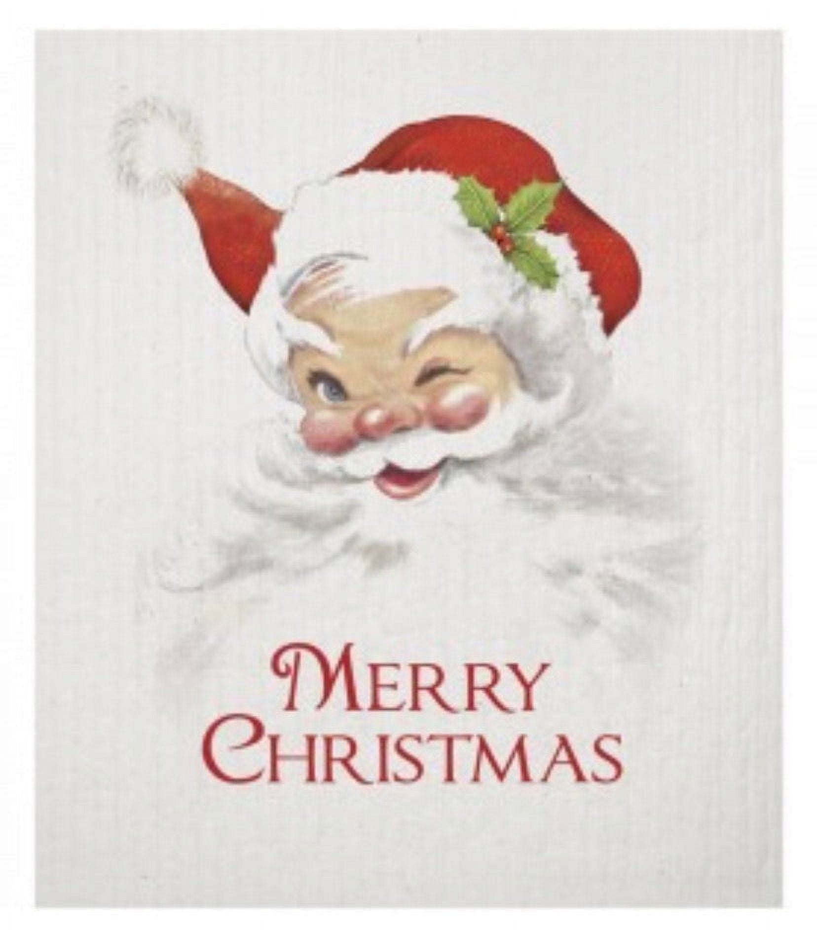 Mary Lake Thompson Santa Winking Sponge Cloth