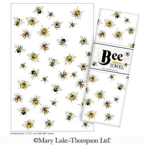 Mary Lake Thompson Scattered Bee Large Bagged Towel