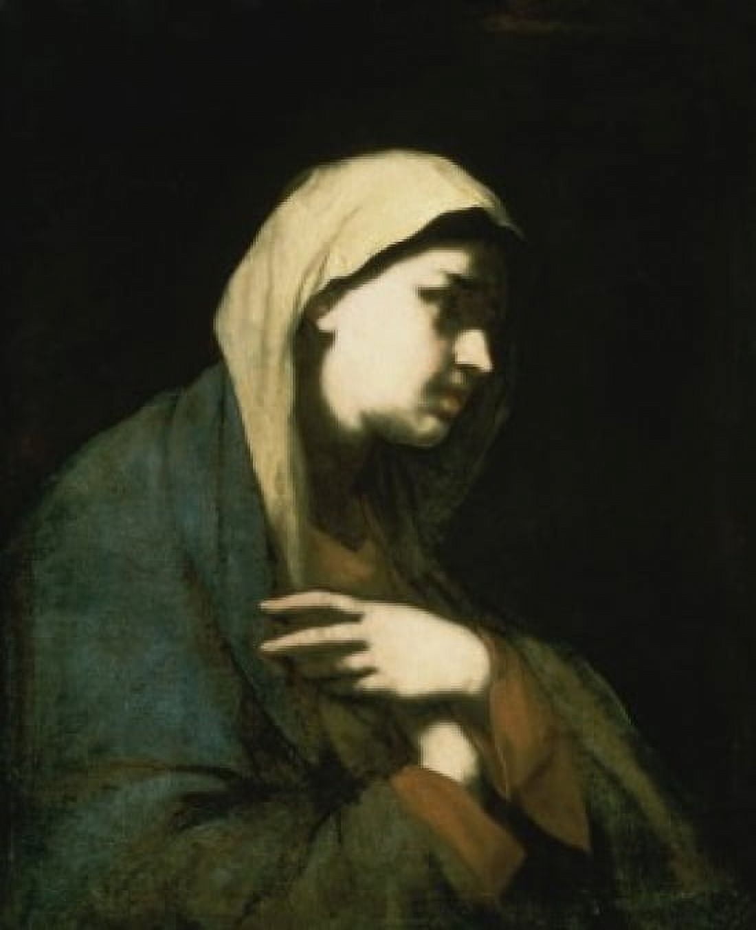 Mary Magdalene Luca Giordano (1634-1705 Italian) Pushkin Museum of Fine Arts Moscow Russia Canvas Art - Luca Giordano (18 x 24)