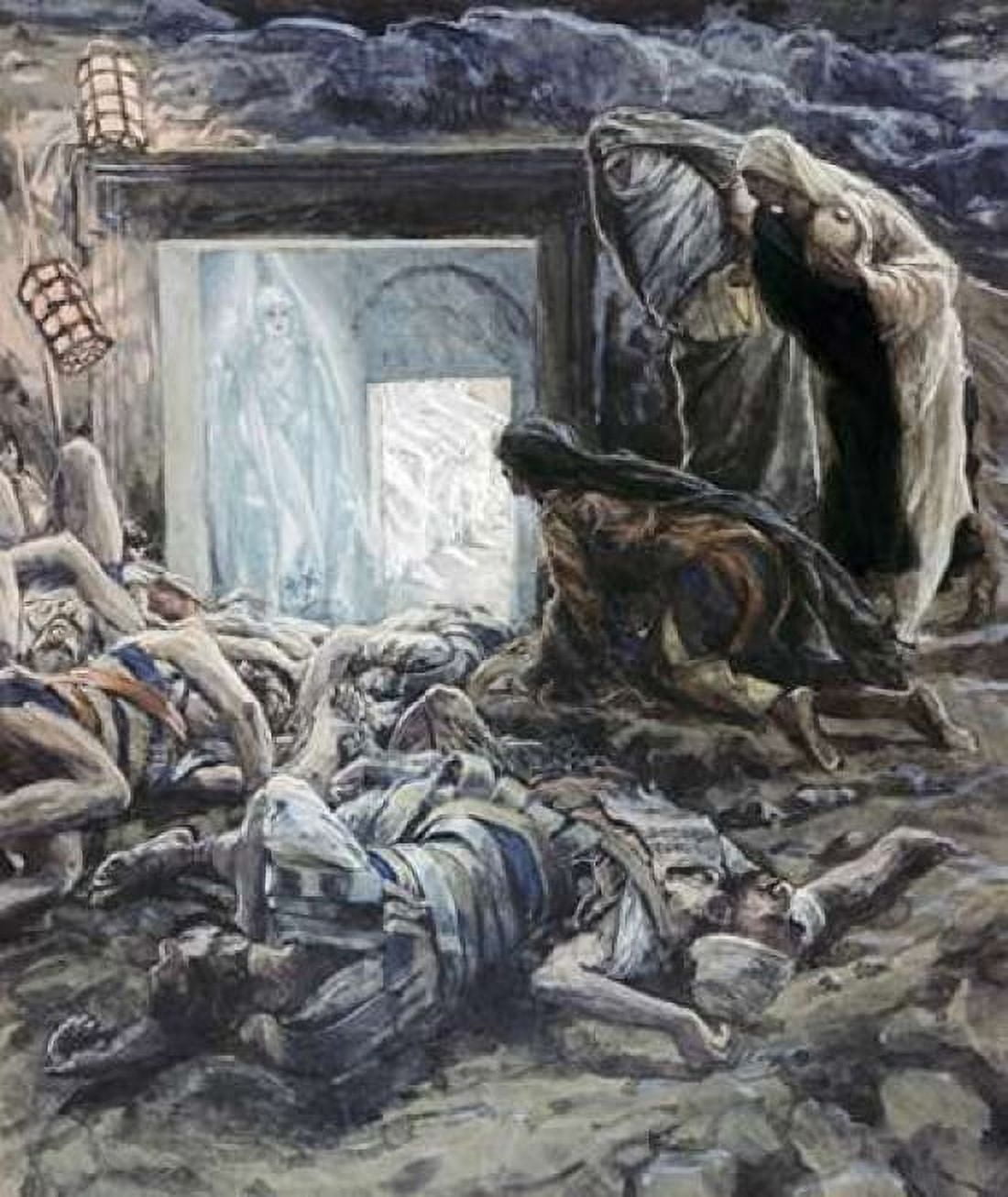 Mary Magdalene and The Holy Women at The Tomb Canvas Art - James Jacques Tissot (24 x 24)