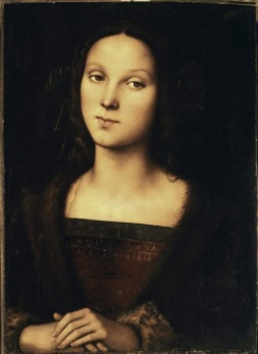 Mary Magdalene late 15th C Pietro Perugino (ca1450-1523 Italian) Oil on panel Palatina Gallery Palazzo Pitti Florence Italy Canvas Art - Pietro Perugino (24 x 36)