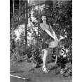 thumbnail image 1 of Mary Martin Holding a Basket and smiling Photo Print (24 x 30), 1 of 1