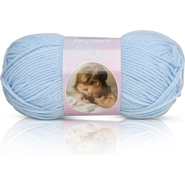 Mary Maxim Baby’s Best Yarn “Blue” 2 Fine DK/Sport Weight Baby Yarn