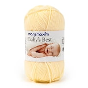 Mary Maxim Baby s Best Yellow Yarn Size 2 Yarn for Baby, Acrylic Nylon Blend, 171 Yards