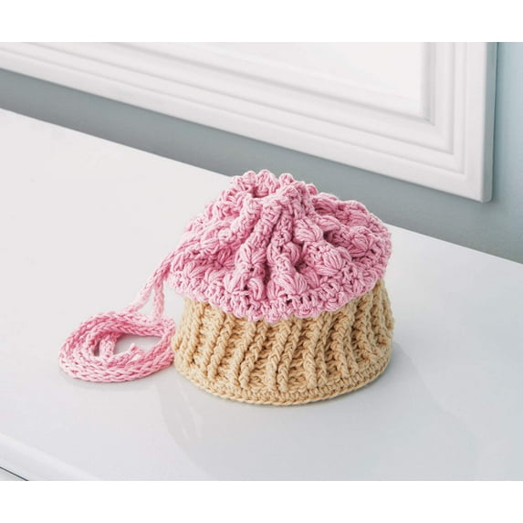 Mary Maxim Cupcake Cradle Purse Doll Kit - Caucasian Yarn