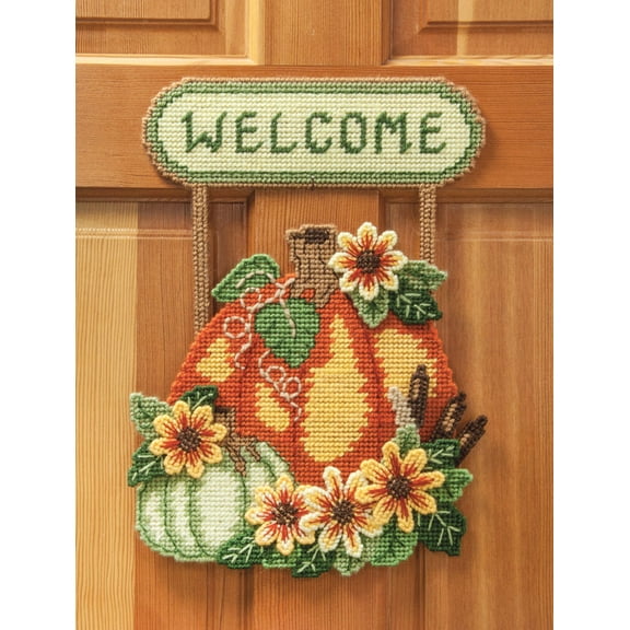 Mary Maxim Harvest Welcome Plastic Canvas Kit
