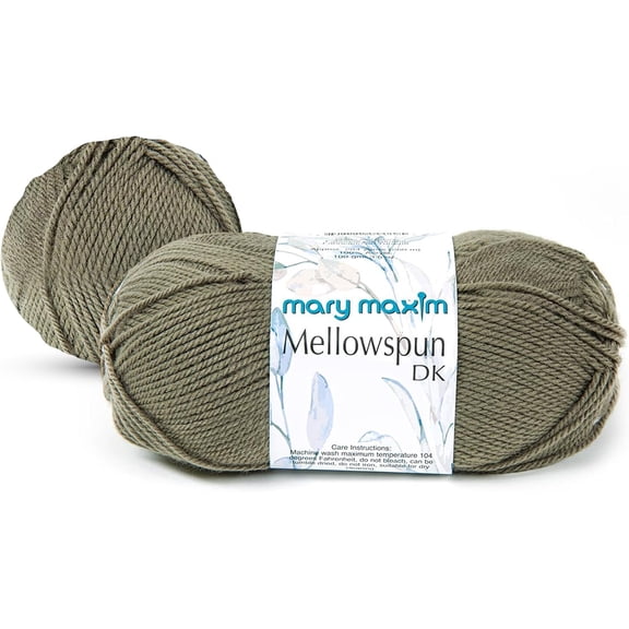 Mary Maxim Mellowspun DK Weight Yarn, Green Acrylic Yarn, 284 Yards, 3.5 Oz, Spruce
