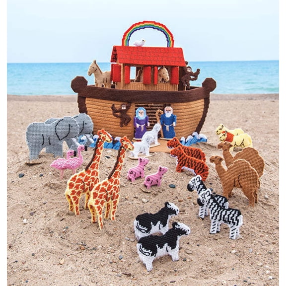 Mary Maxim Noah's Ark Plastic Canvas Kit