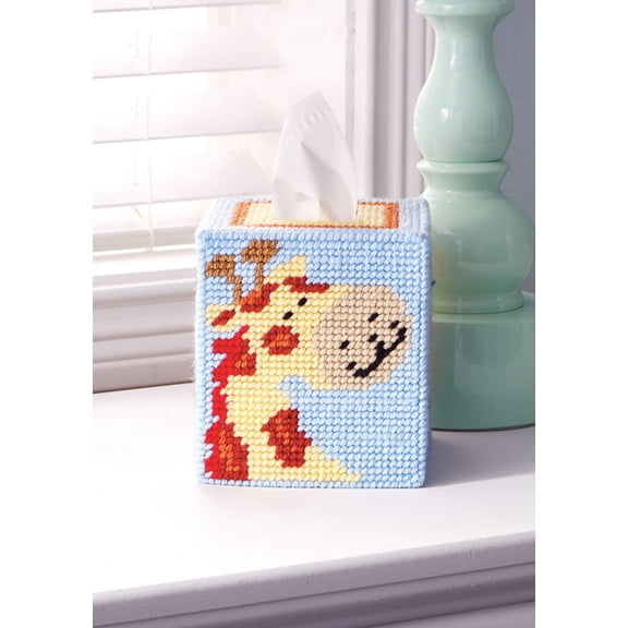 Mary Maxim Noah's Friends Tissue Box Plastic Canvas Kit