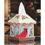 Mary Maxim Plastic Canvas Tissue Box Kit 5"-Bird Feeder 7 Count
