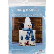 Mary Maxim Plastic Canvas Tissue Box Kit 5"-Snowman 7 Count