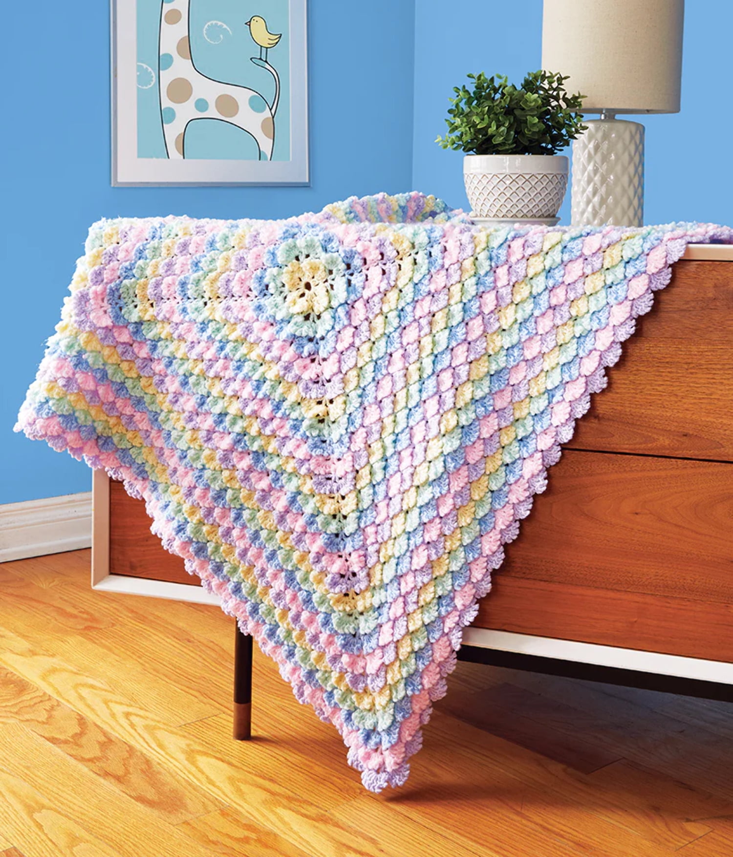 Mary Maxim Ruffles Baby Blanket