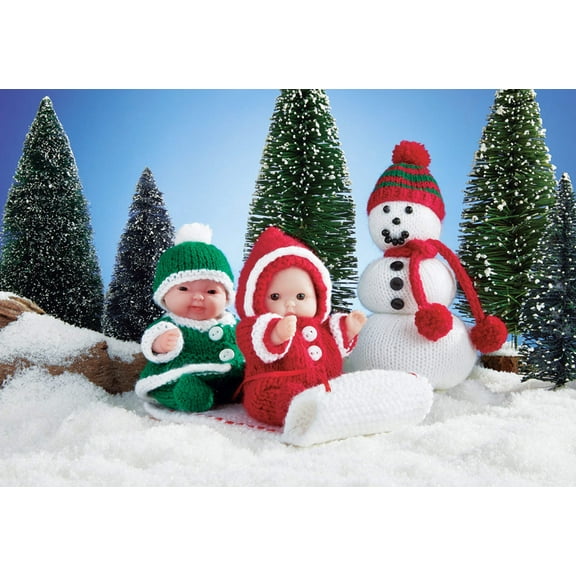 Mary Maxim Sledding with Snowman Doll Kit