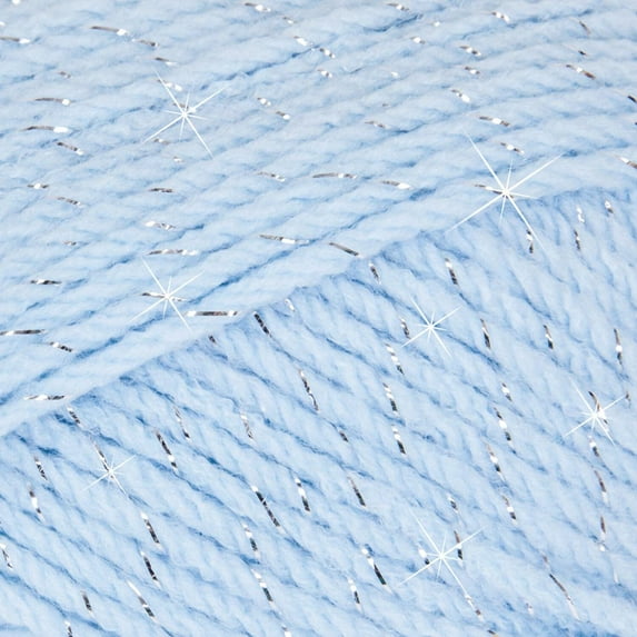 Mary Maxim Starlette Sparkle - Blue Ice Yarn