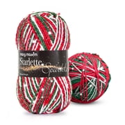Mary Maxim Starlette Sparkle Yarn Christmas Glitter Yarn Knitting and Crocheting 196 Yards