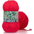 thumbnail image 1 of Mary Maxim Starlette Knitting and Crochet Yarn, Acrylic Yarn Worsted Weight Yarn, Cardinal, 1 of 6