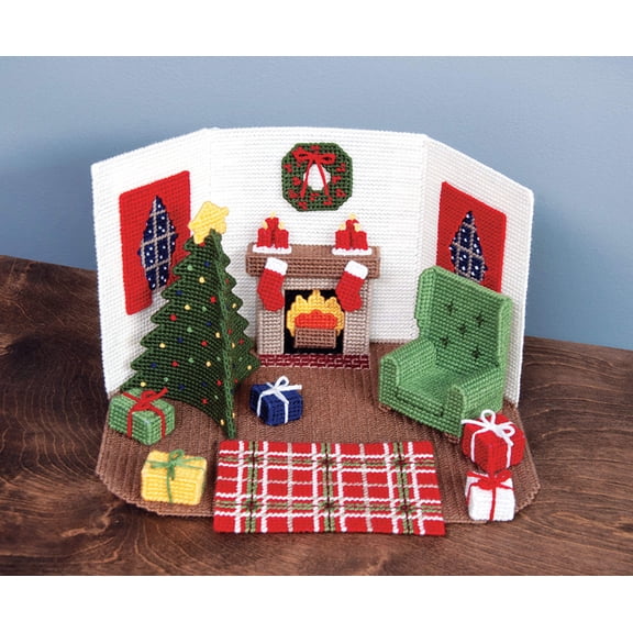 Mary Maxim Twas the Night Before Christmas Plastic Canvas Kit