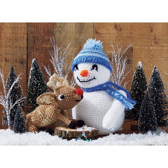 Mary Maxim Winter Pals Crochet Kit Yarn