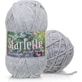 thumbnail image 1 of Mary Maxim Starlette Knitting and Crochet Yarn - Acrylic Worsted Weight Light Grey Yarn, 1 of 7