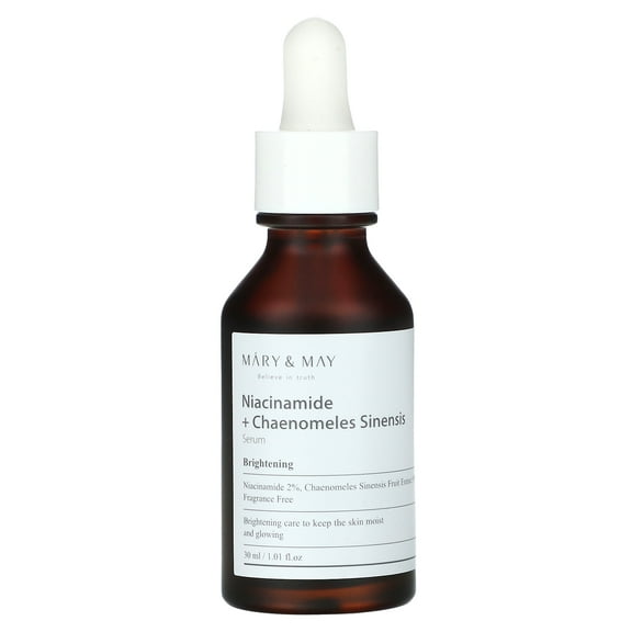 Mary & May Niacinamide + Chaenomeles Sinensis Serum, Fragrance Free, 1.01 fl oz (30 ml)