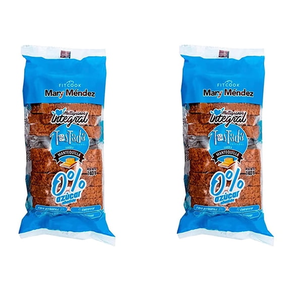 Mary Mendez Fitcook Healthy Bread Product line. Dairy Free, Made with Prebiotic Fiber, Cholesterol Free, 0% Trans Fat , Multigrain Breads - (Snack Bread, Pack 2)