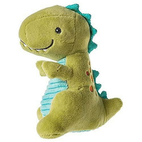 Mary Meyer Pebblesaurus Rattle 5-Inch Plush Green Dinosaur Baby Toy