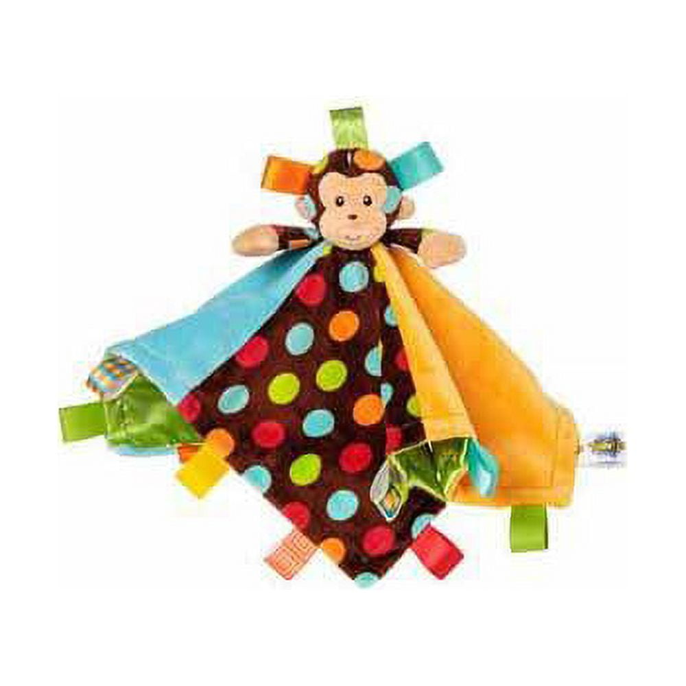 Mary Meyer Stuffed Toys Dazzle Dots Baby Blanket, Monkey, Multicolor, Microfiber