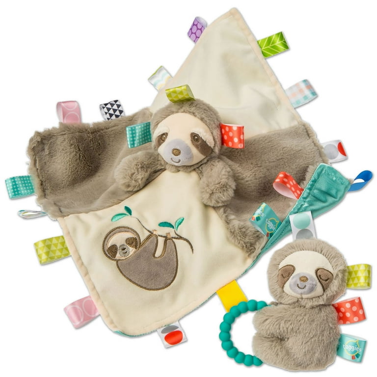 Mary Meyer Taggies Molasses Sloth Blanket Rattle Set Walmart