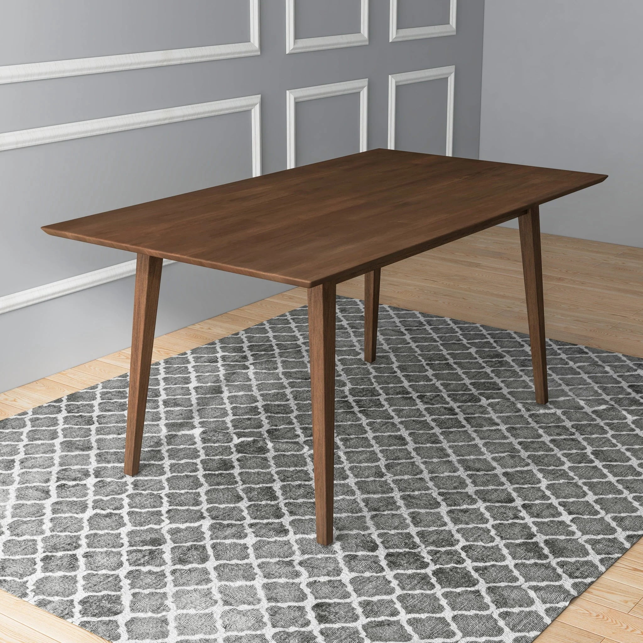 Mary Modern Style Solid Wood Rectangular Dining Kitchen Table - Walmart.com