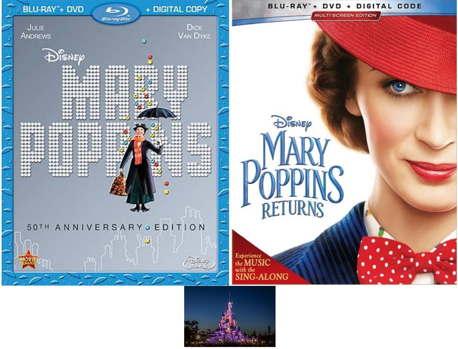 Mary Poppins 1 One Mary Poppins Returns 2 Two Disney Blu Ray